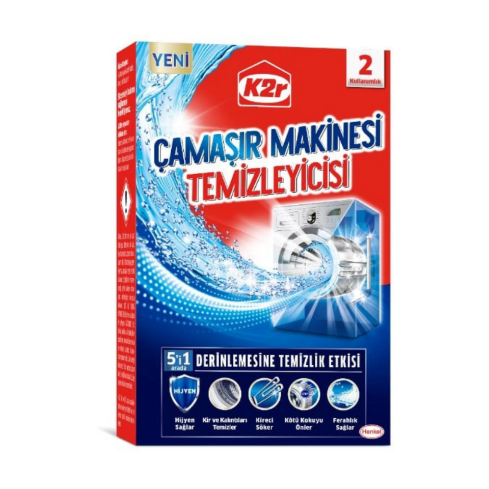 K2r Çamaşır Makinesi Temizleyicisi (2 Kullanımlık)
