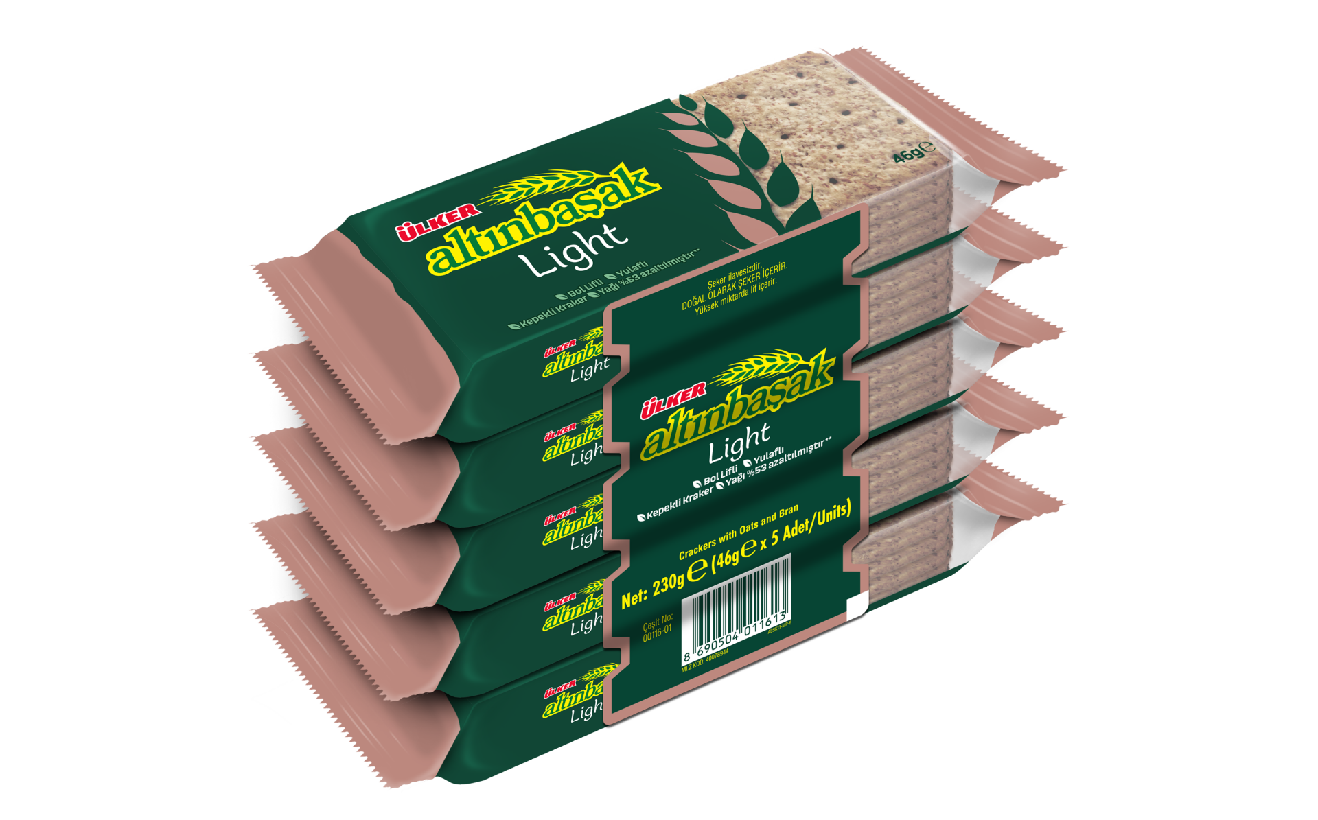 Ülker Altınbaşak Yulaflı Bisküvi 5x46 gr