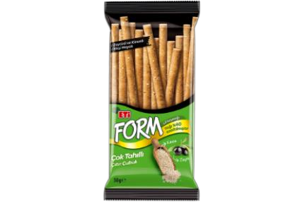 Eti Form Zeytinli Kinoalı ve Kekikli Çok Tahıllı Çıtır Çubuk Kraker 50 g
