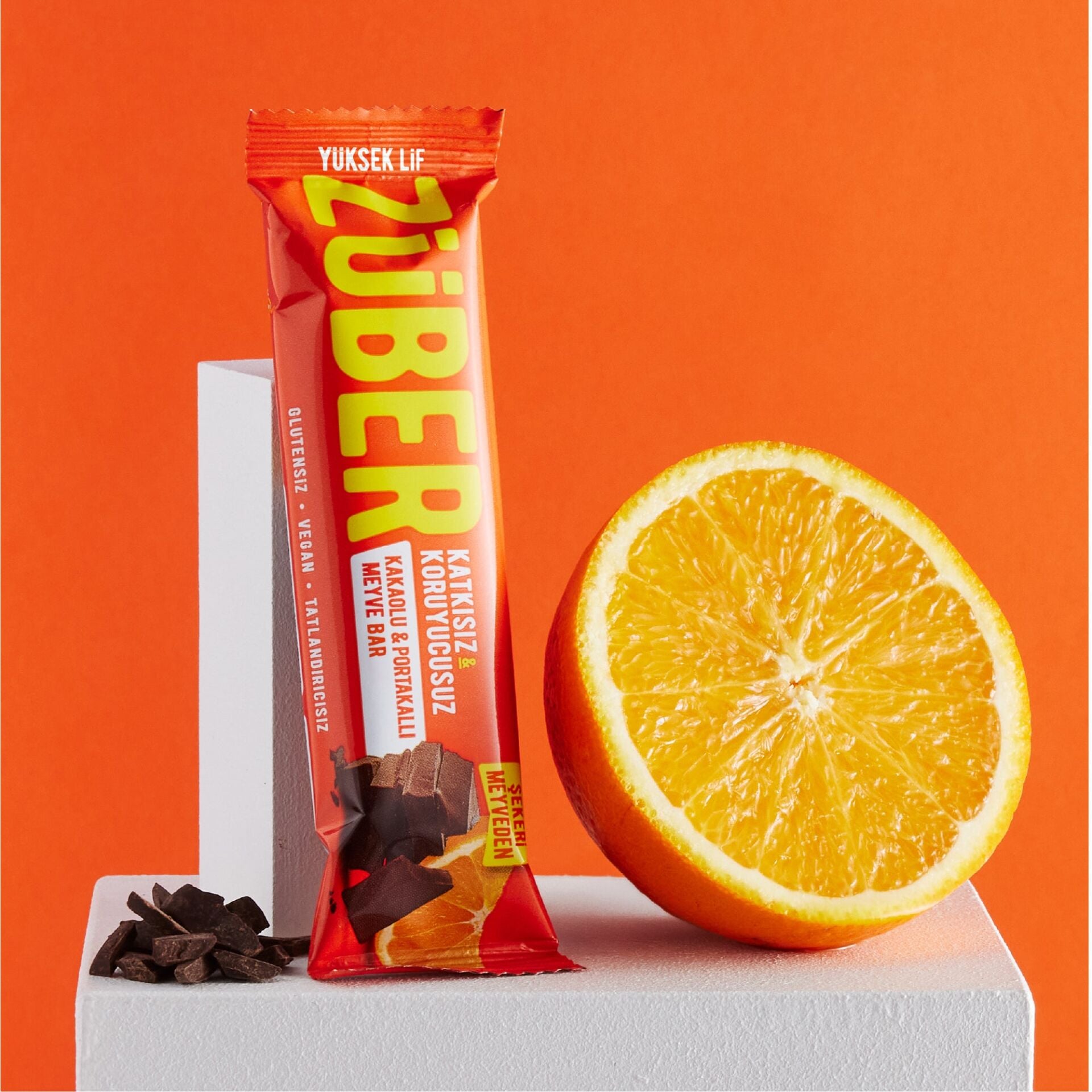 Züber Portakallı Kakaolu Meyve Barı 40 gr