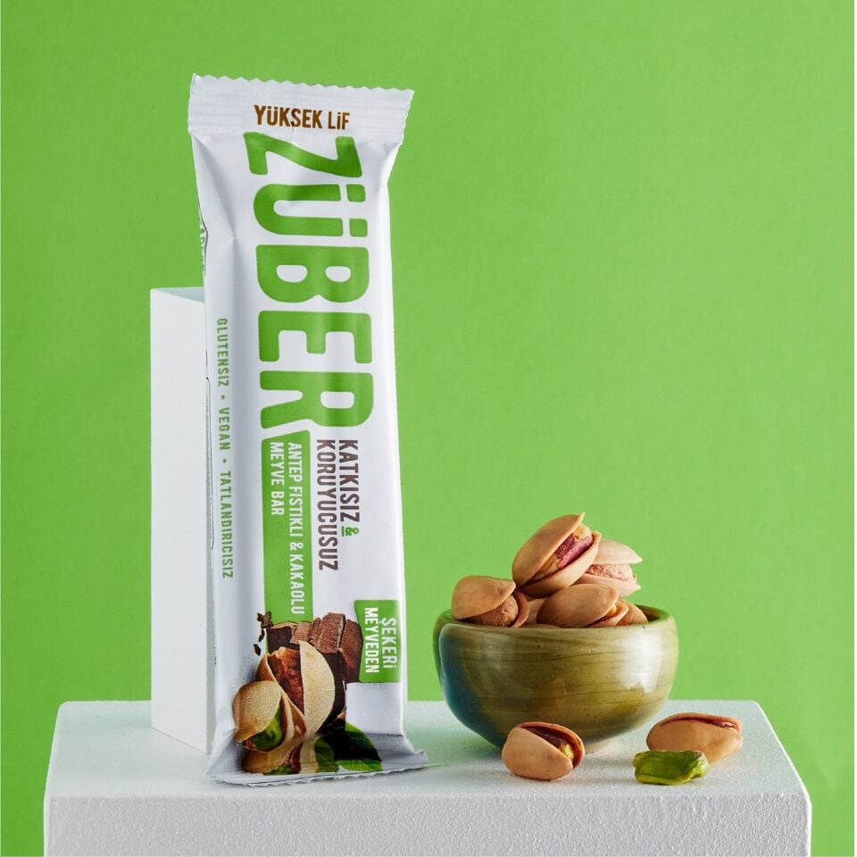 Züber Antep Fıstıklı Çikolatalı Meyve Barı 40 gr