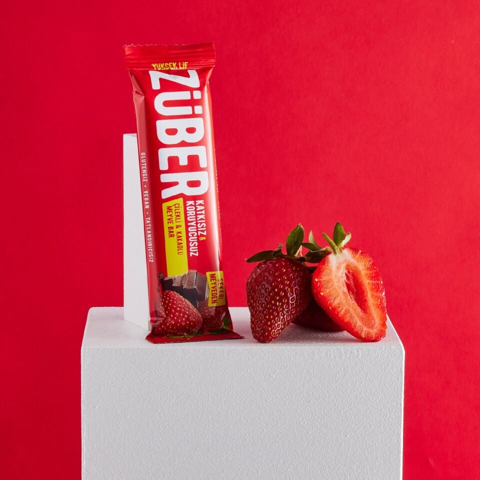 Züber Çilekli Çikolatalı Meyve Barı 40 gr