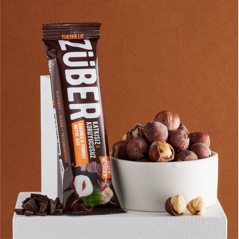 Züber Fındıklı Çikolatalı Meyve Barı 40 gr