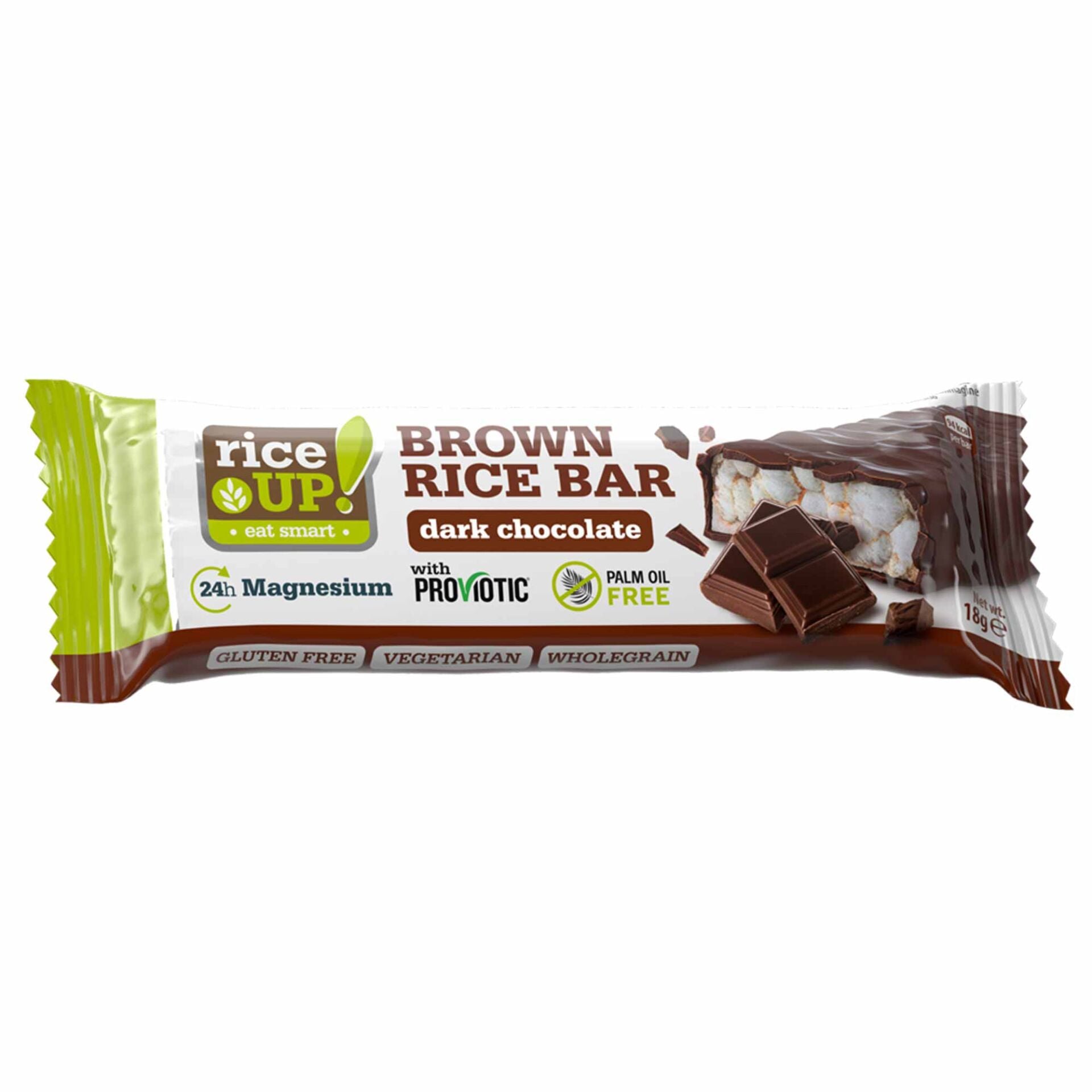Rice Up Bitter Çikolatalı Pirinç Barı 18 gr