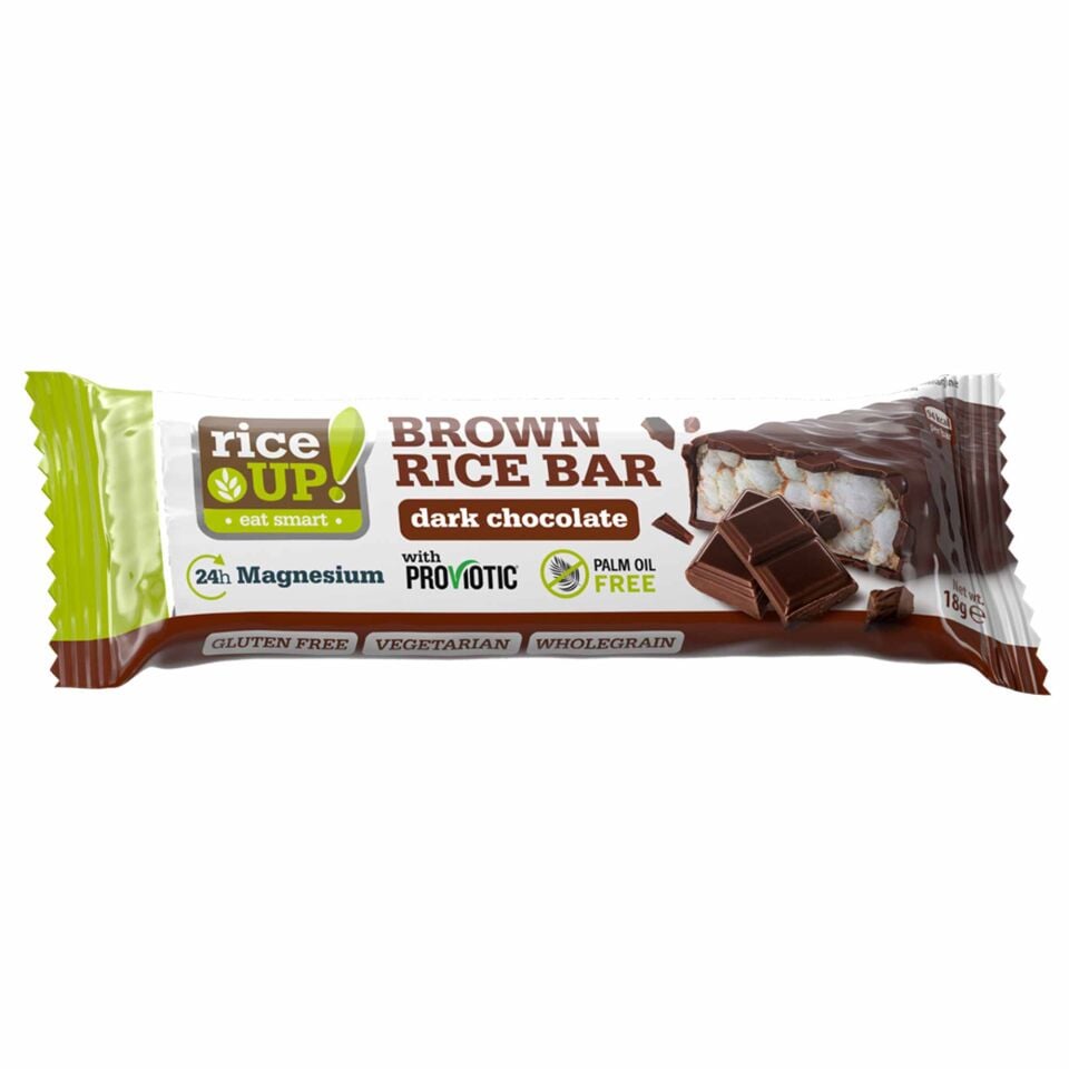 Rice Up Bitter Çikolatalı Pirinç Barı 18 gr