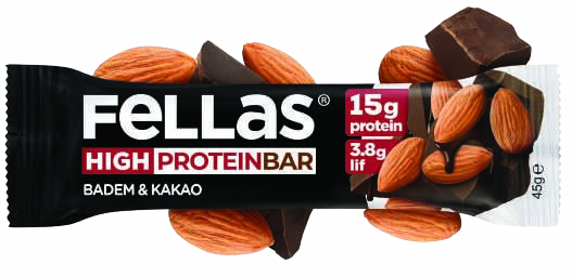 Fellas Yüksek Protein Bar Badem ve Kakaolu 45 gr