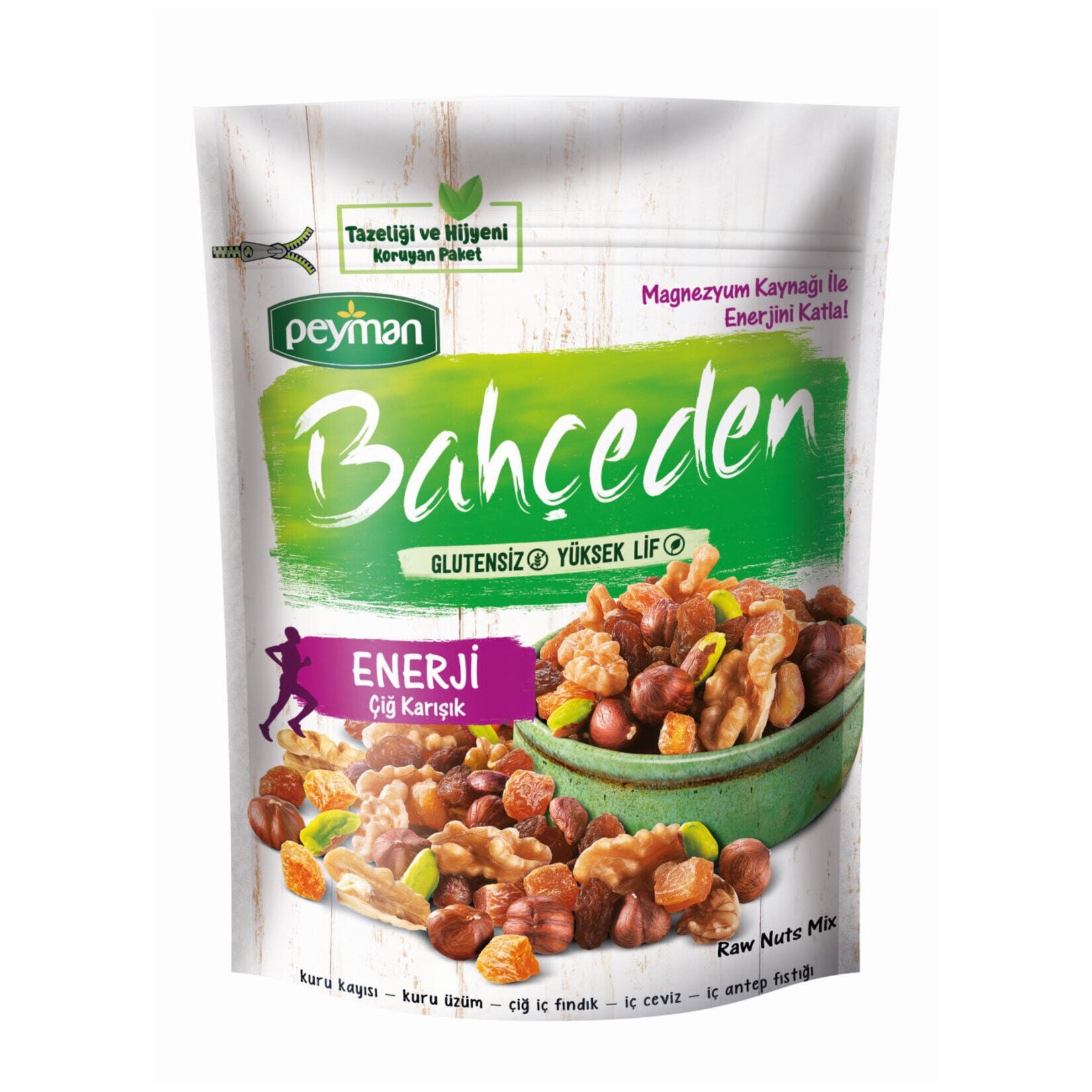 Bahçeden Enerji Çiğ Karışık Kuruyemiş 140 gr