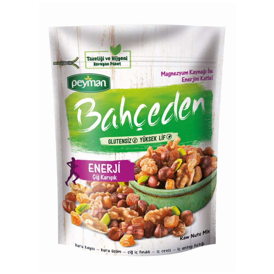 Bahçeden Enerji Çiğ Karışık Kuruyemiş 140 gr