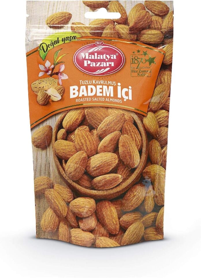 Kavrulmuş Badem 180 gr Malatya Pazarı Murat Palancı