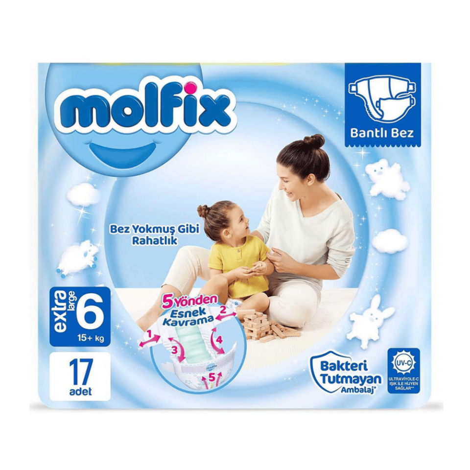 Molfix 3D Ekstra Large 17'li Jumbo Paket 6 Numara