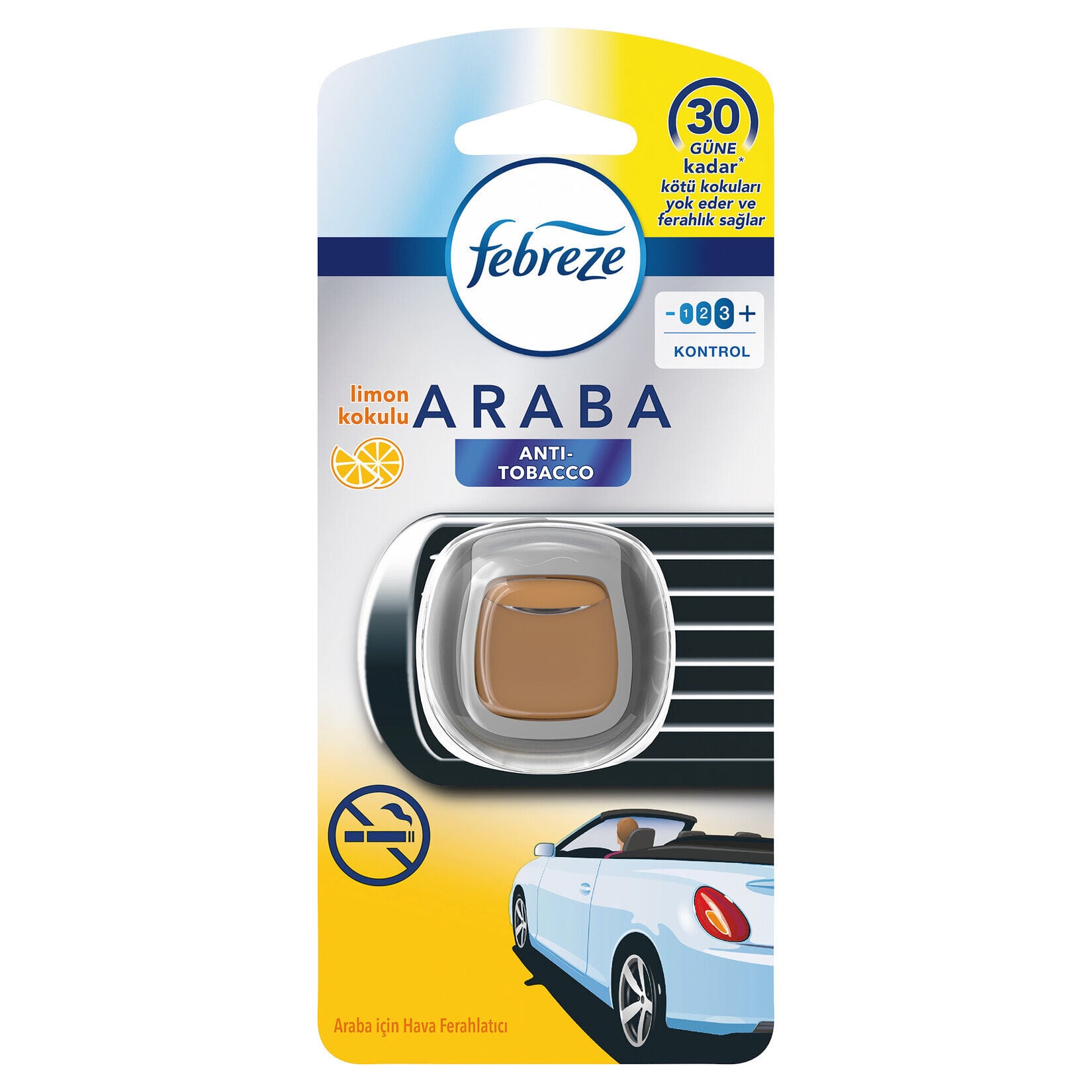 Febreze 2 ml Sigara Kokusunu Önleyici Limon Araba Kokusu