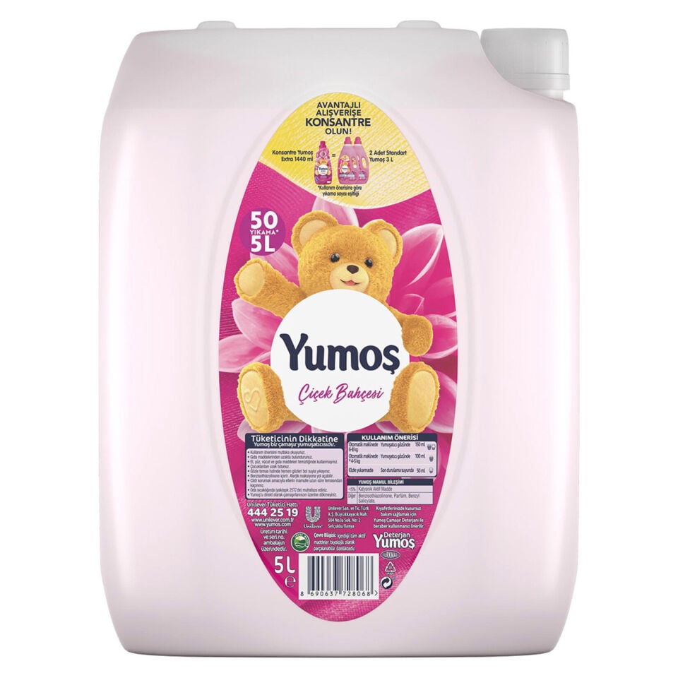 Yumoş 5 L Çiçek Bahçesi Çamaşır Yumuşatıcısı