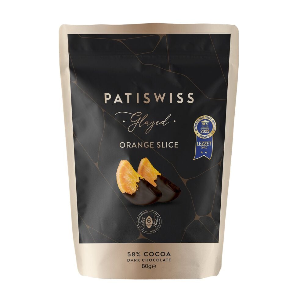 Patiswiss Bitter Çikolataya Batırılmış Portakal Dilimleri 80 gr