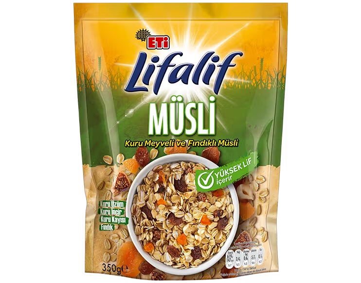 Eti Lifalif Kuru Meyveli ve Fındıklı Müsli 350 g