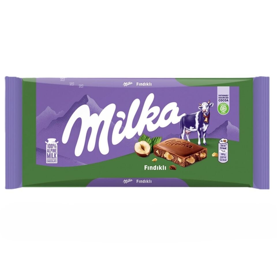 Milka Fındıklı Sütlü Çikolata 80 gr