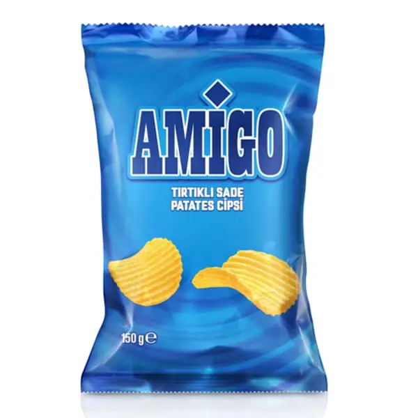 Amigo Tırtıklı Sade Patates Cipsi 150 gr