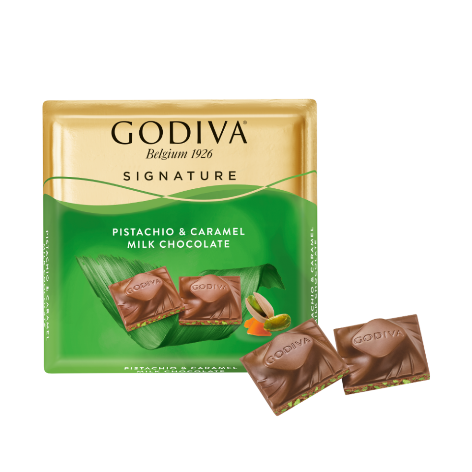 Godiva Antep Fıstıklı Karamelli Kare Çikolata 60 gr