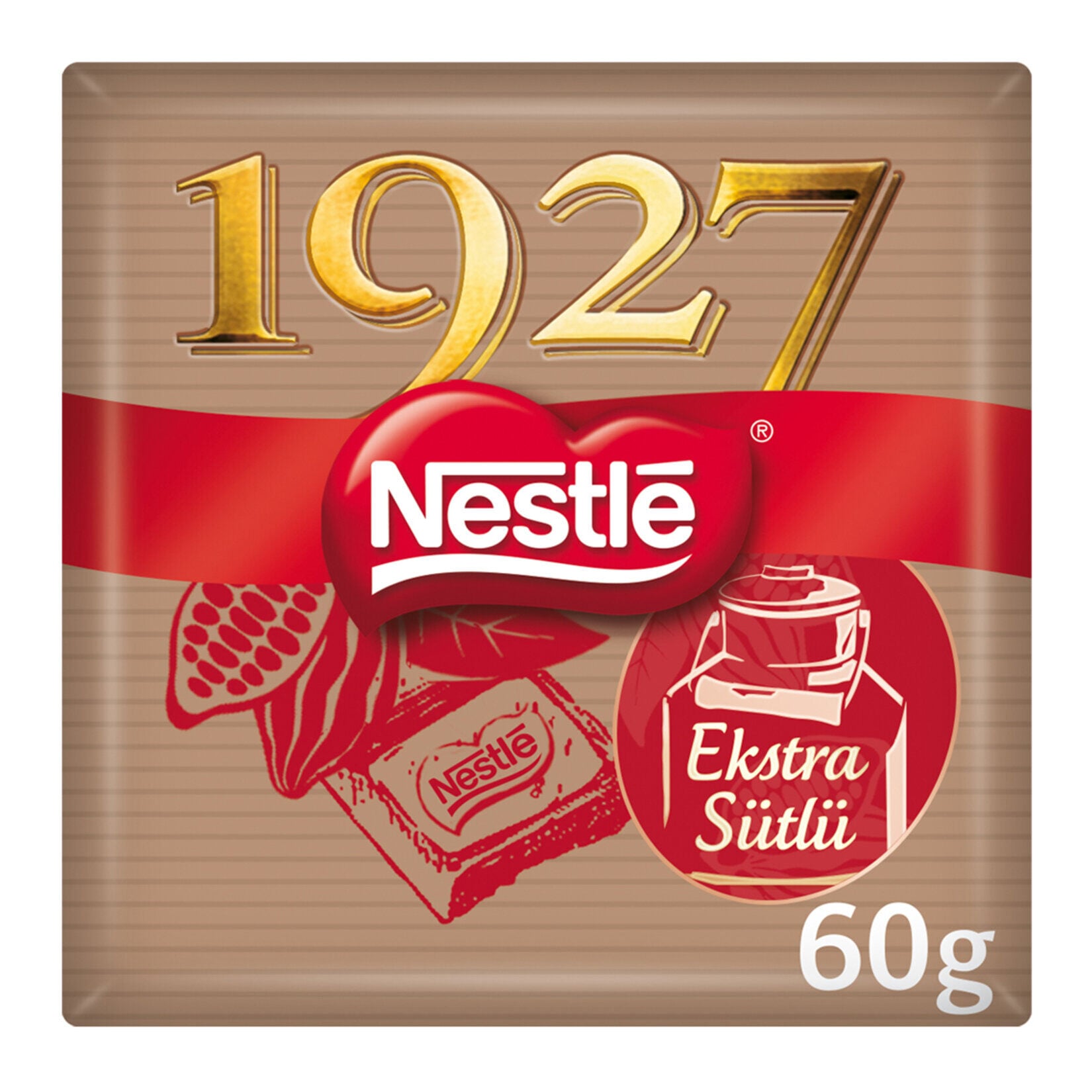 Nestle 1927 Ekstra Sütlü Kare Çikolata 60 gr