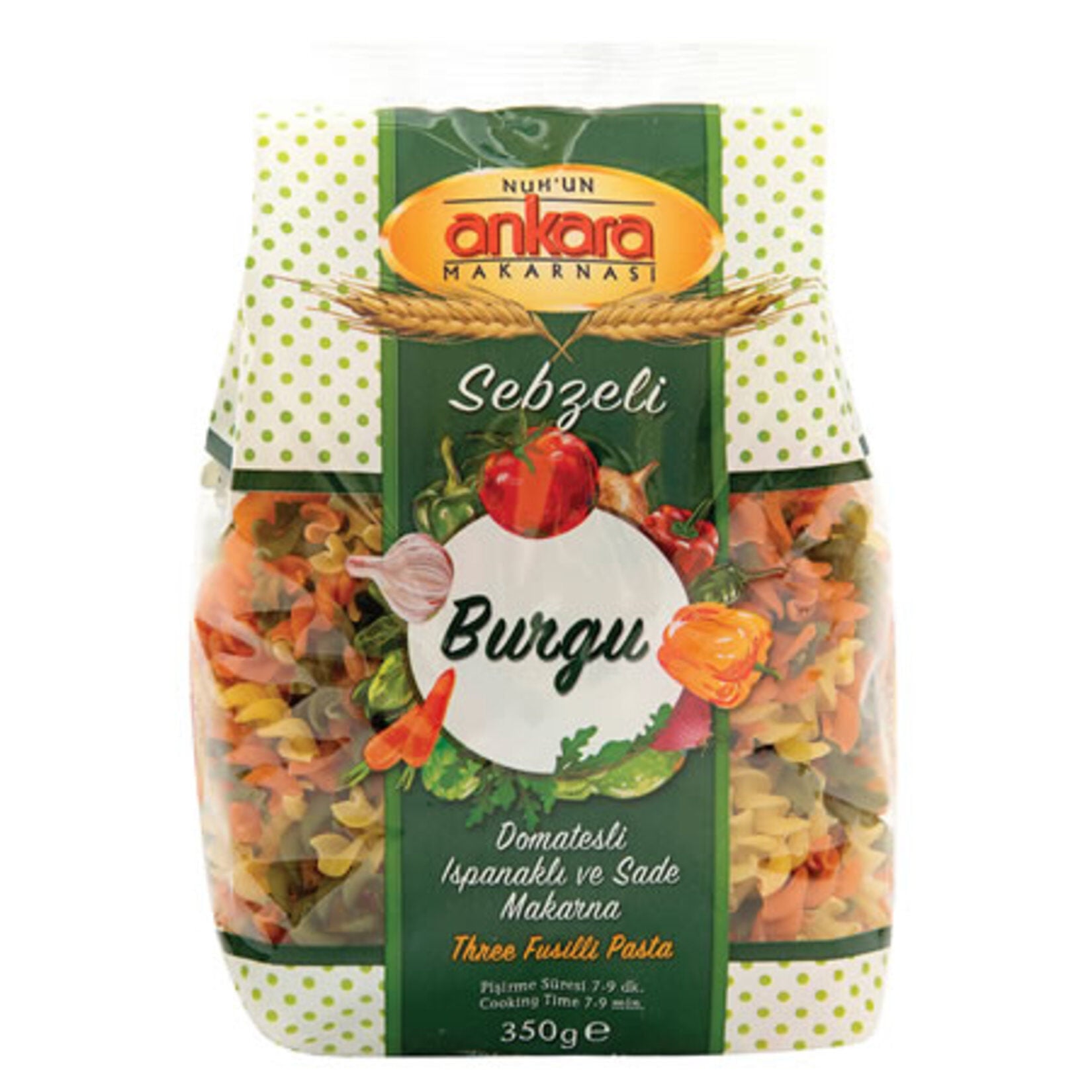 Nuh'un Ankara Sebzeli Burgu Makarna 350 gr