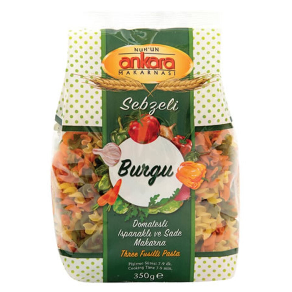 Nuh'un Ankara Sebzeli Burgu Makarna 350 gr