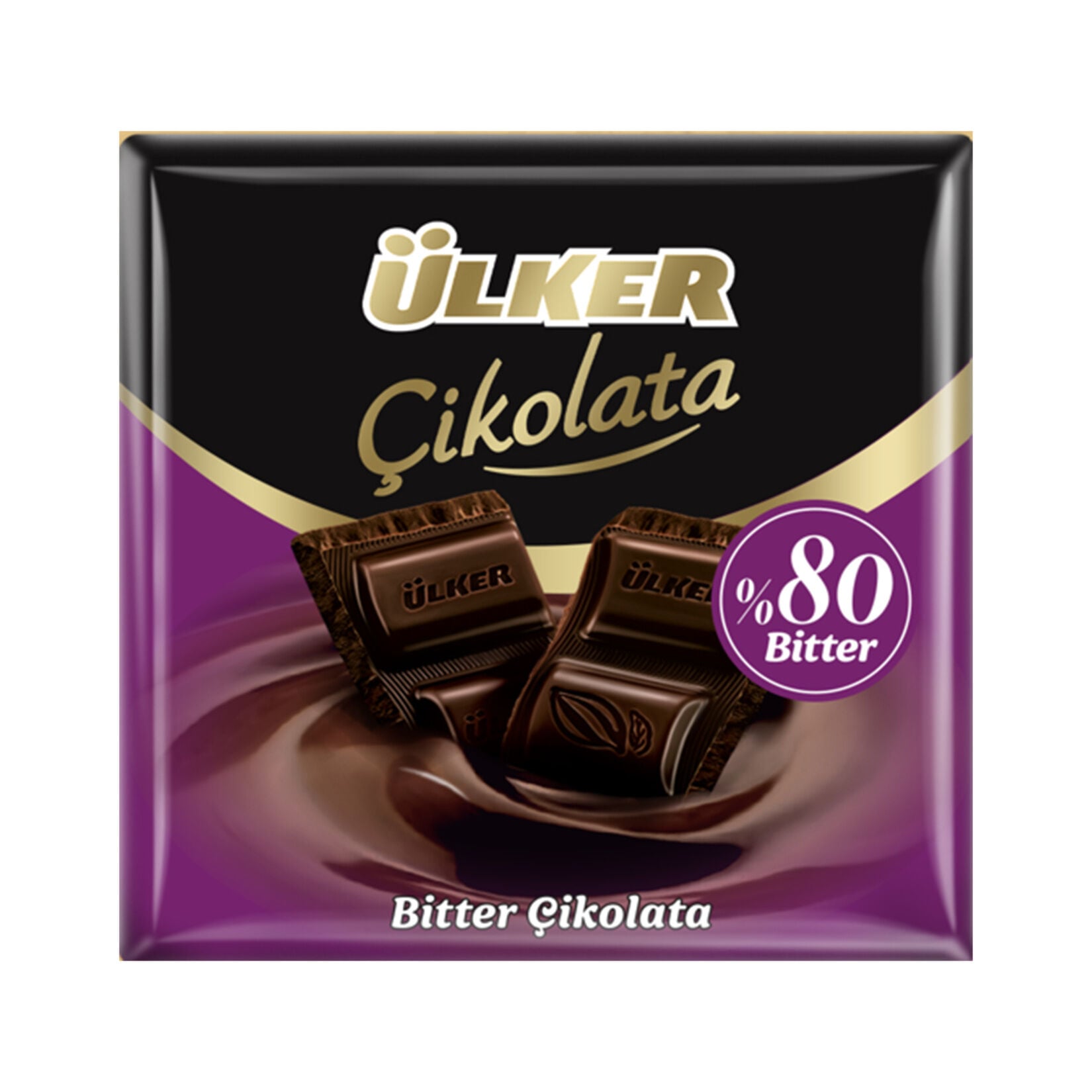 Ülker Kare Çikolata Bitter %80 Kakao 60 gr