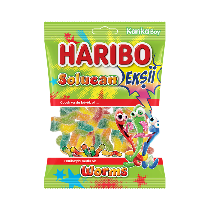 Haribo Fizz Solucan 70 gr