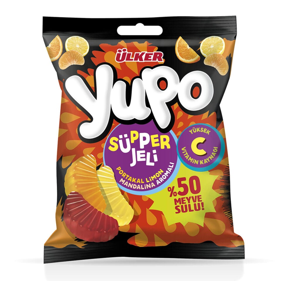 Ülker Yupo Süpper Jeli C Vitaminli Şekerleme 64 G