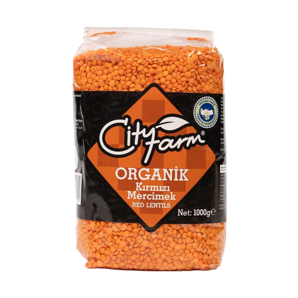City Farm Organik Kırmızı Mercimek 1 kg