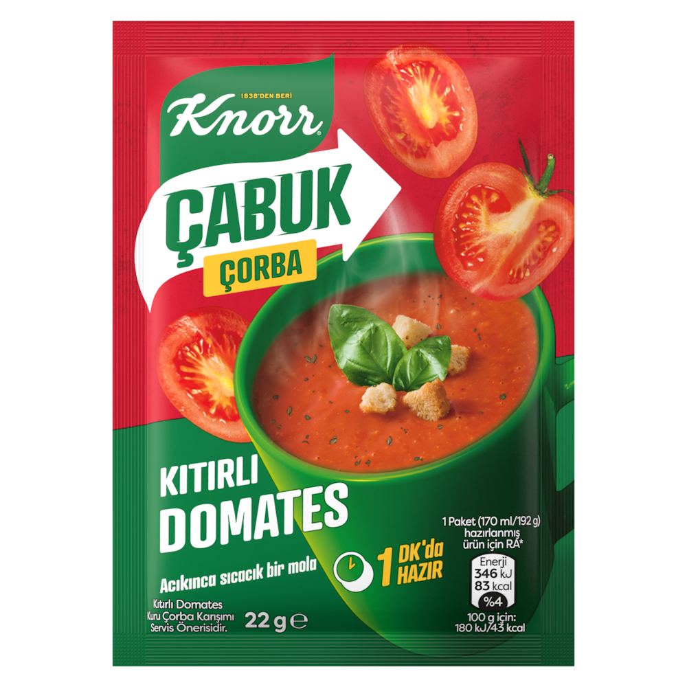 Knorr Kıtırlı Domates Çabuk Çorba 22 gr