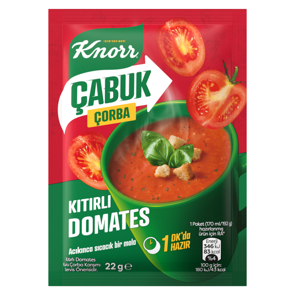 Knorr Kıtırlı Domates Çabuk Çorba 22 gr