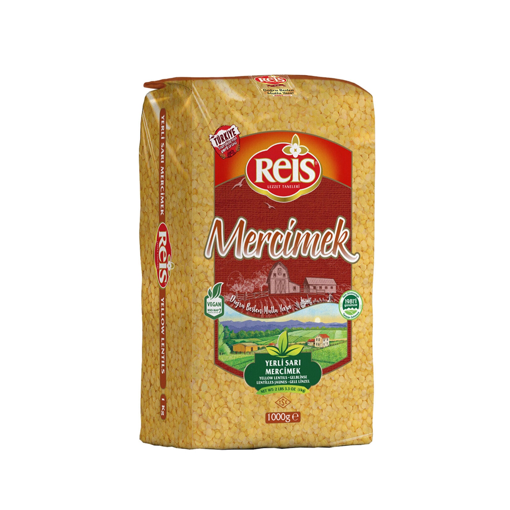 Reis Sarı Mercimek 1 kg