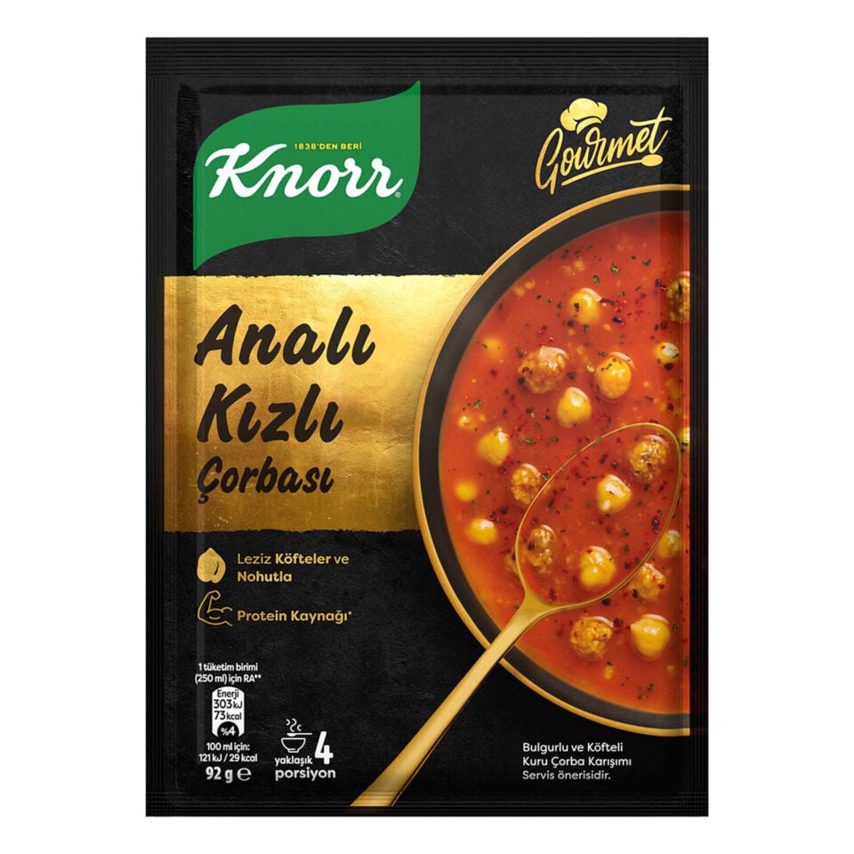 Knorr Bulgurlu Analı Kızlı Çorbası 92 gr