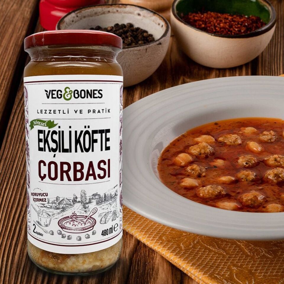 Veg&Bones Ekşili Köfte Çorbası 480 ml