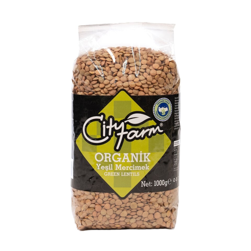 City Farm Organik Yeşil Mercimek 1 kg