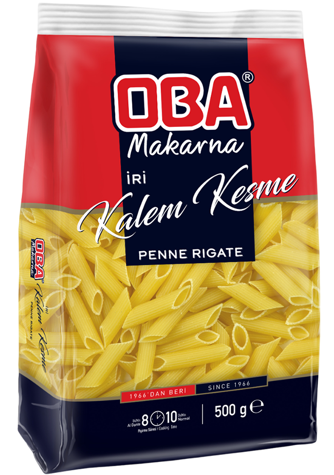 Oba İri Kalem Kesme Makarna 500 gr