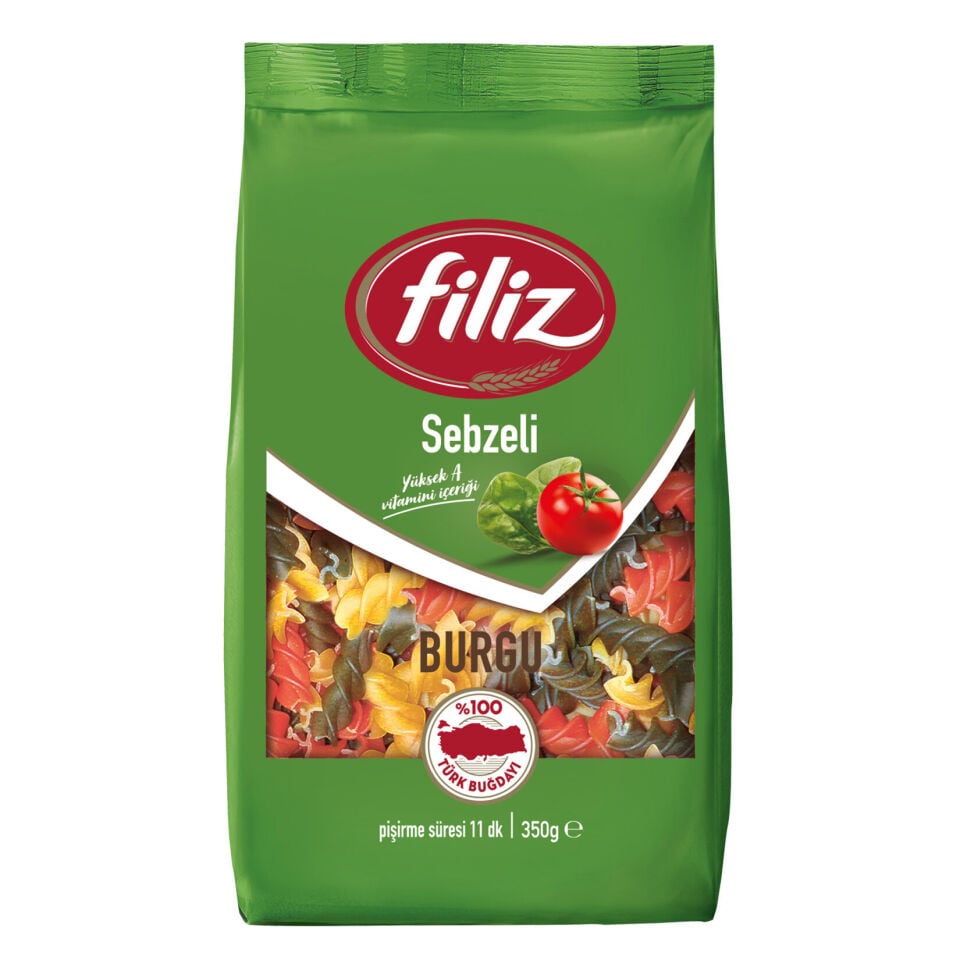 Filiz Sebzeli Burgu Makarna 350 gr